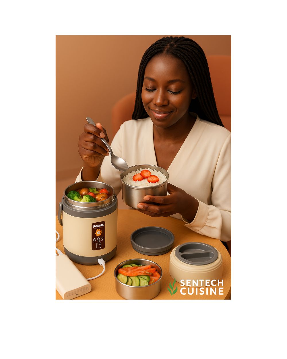 Boîte alimentaire chauffante électrique